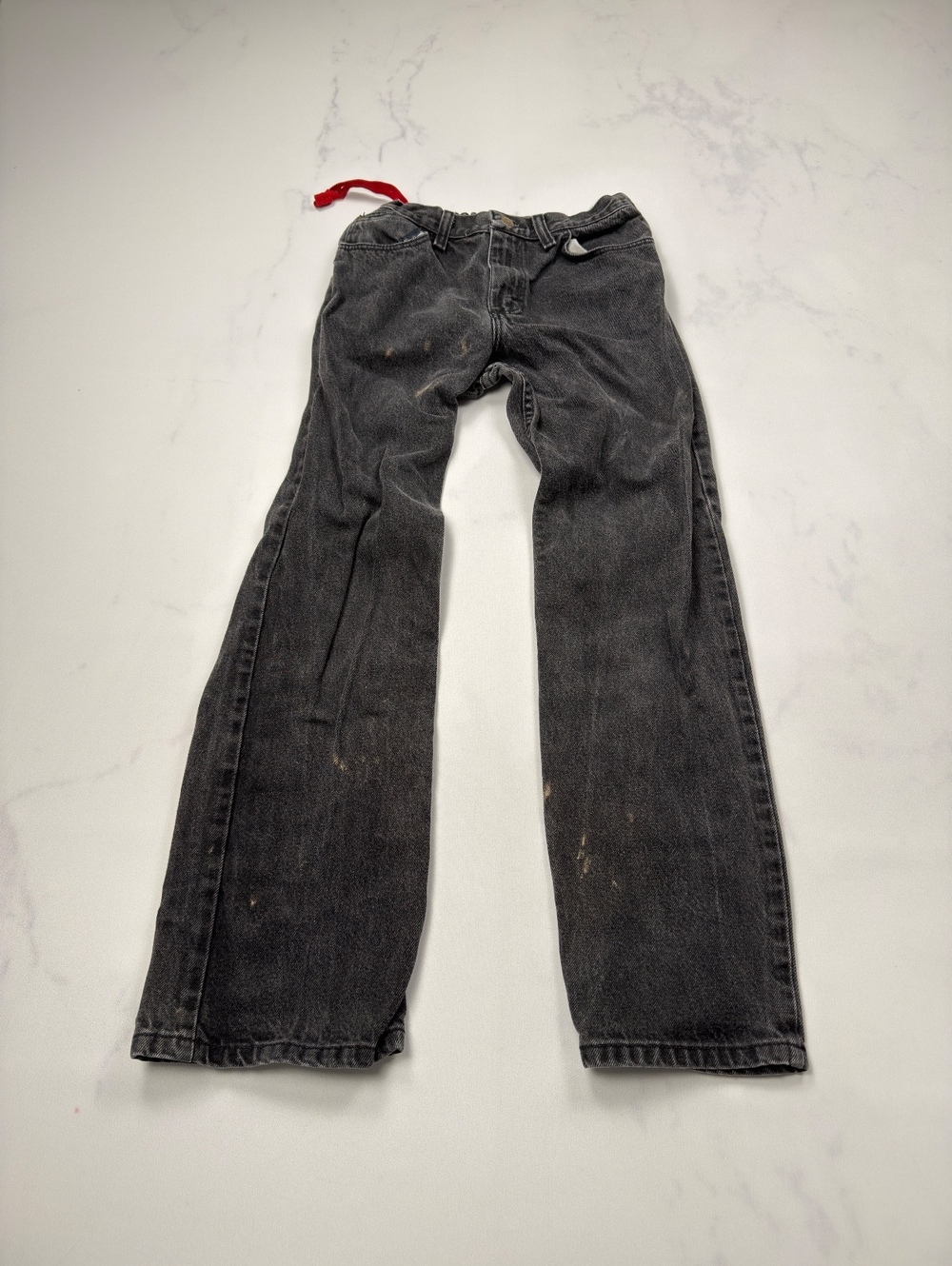 Wrangler Black Denim Pants with Distressed Details - Size 14 Boys